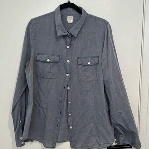 J Crew gray button down